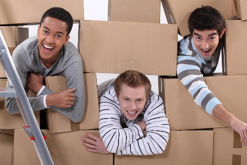 Commercial relocation team handling office furniture in Greenwich