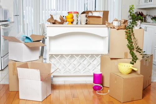 Careful furniture loading during a home move in Greenwich