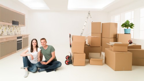 Packing and organising belongings for storage in Greenwich